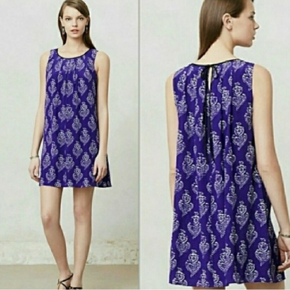 Anthropologie Dresses & Skirts - Maeve [Anthropologie] Silk Floral Shift Dress